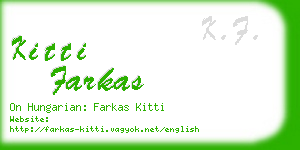 kitti farkas business card